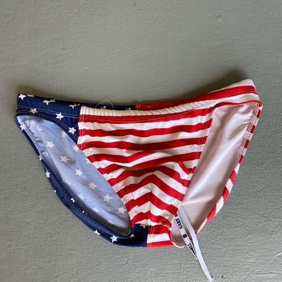 American Flag Swim Briefs 1” Side - Picture 1 of 5
